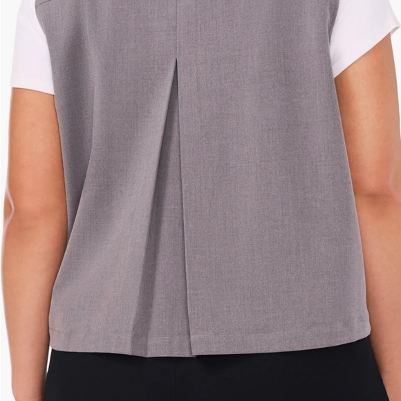 Halogen Black Women's Sleeveless Double-Breasted Trench Vest medium - Picture 16 of 16